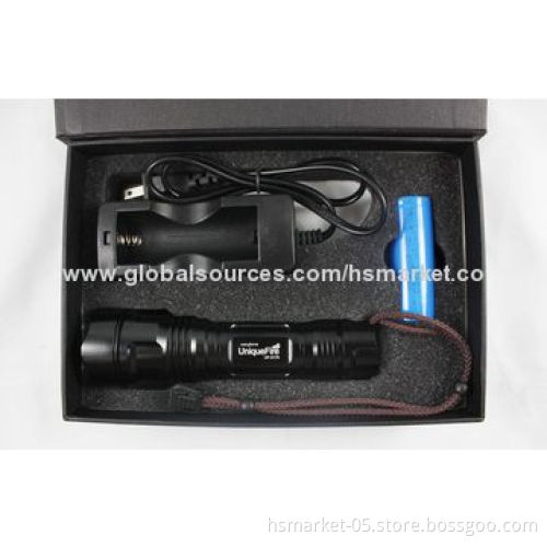 LED flashlight-type bulb, 1 x 26650 rechargeable, Cree XM-L T6 LED, 10 watts, 1100lmNew